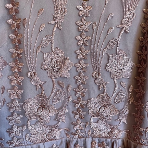 Two SistersThe Label -Clara Backless-Lined-Lace Overlay Dress-Size 8-V-Neck NWT - Picture 10 of 15